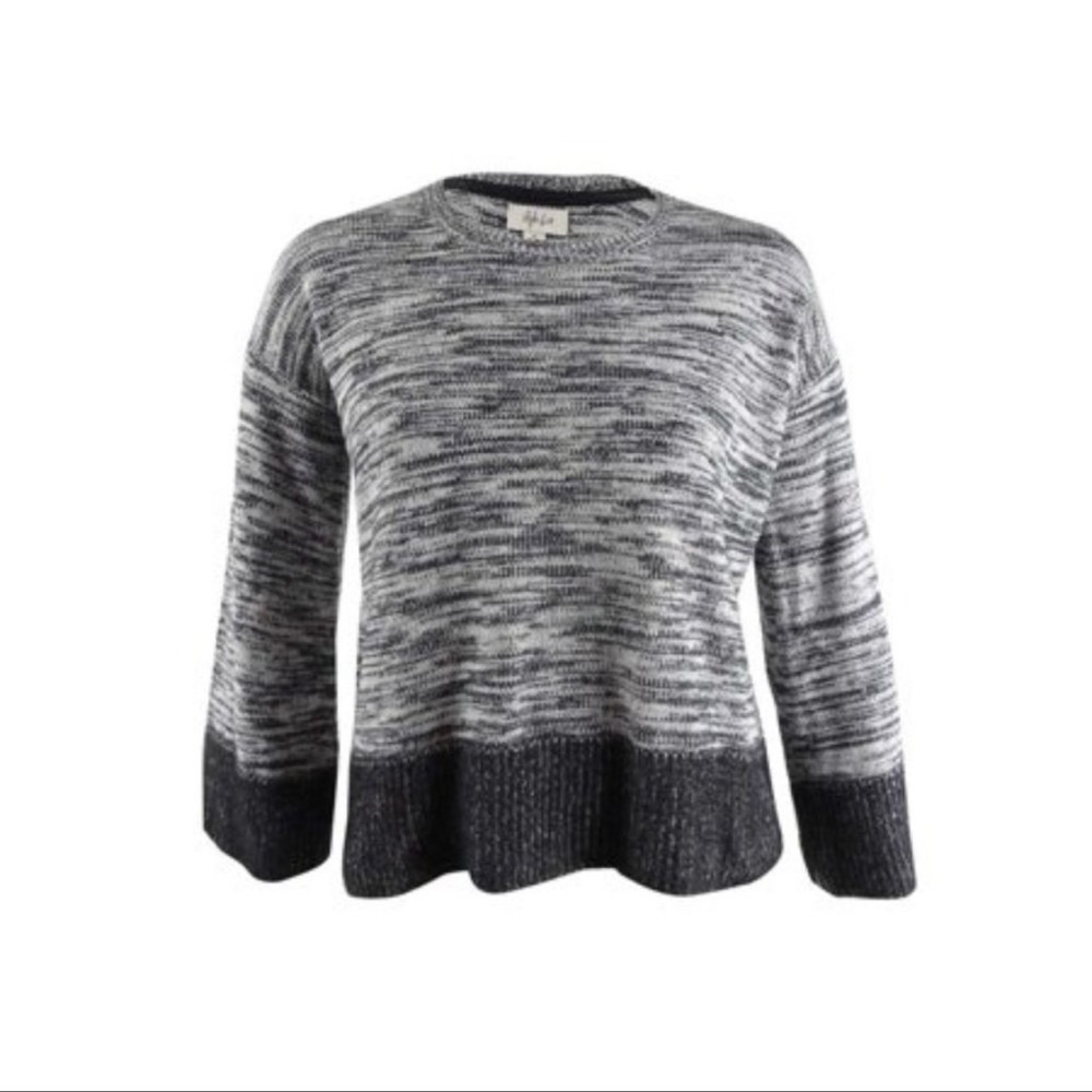 Style & Co. Colorblock boxy sweater